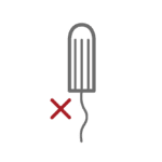 No tampons